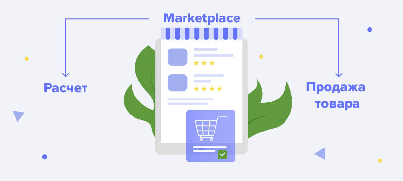 Маркетплейс участвует в расчётах, продаёт товары